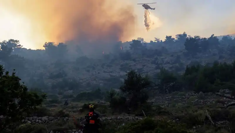 Eğriboz Adası'nda Korkutan Orman Yangını: İki Köyü Tehdit Ediyor!