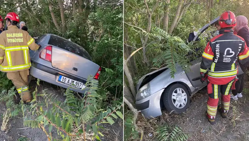 Balıkesir'de Otomobil Şarampole Yuvarlandı: Yaralıların Durumu Endişe Veriyor