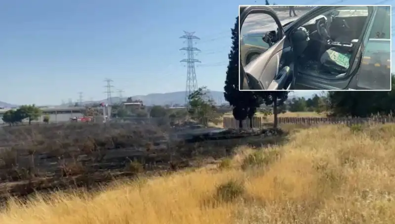 İzmir’de Otluk Alanda Çıkan Yangın, AVM Otoparkını Tehdit Ediyor!