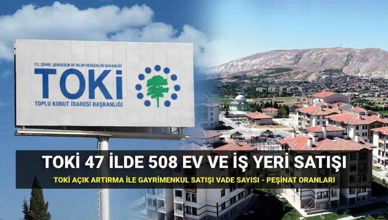 TOKİ’nin 508 Ev ve İş Yeri Satışında Açık Artırma Heyecanı Başladı!