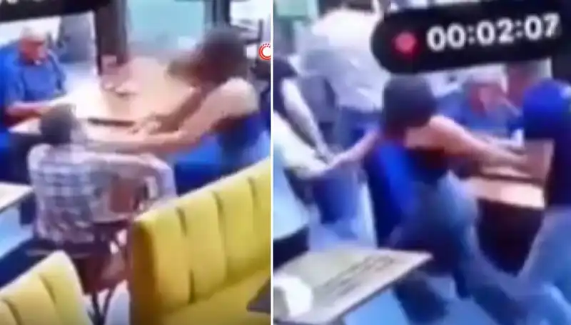 Garsona Tokat Atan Müşteri, Hesaba Karşılık Tekme Tokat Dayak Yedi