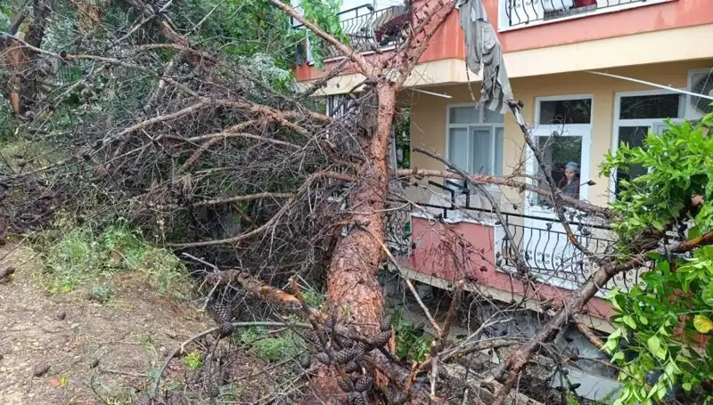 Yağmurun Gücü: Binayı Yıkan Tavan Çöktü, Mahalle İçin Tehlike Oluşturdu
