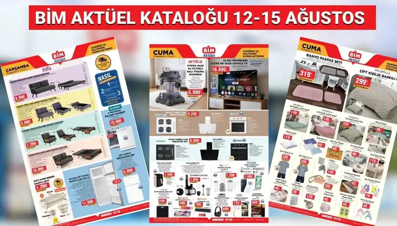 BİM 12-15 Ağustos Aktüel Kataloğu: Termos ve Drone İle Şimdi Alışveriş Zamanı!