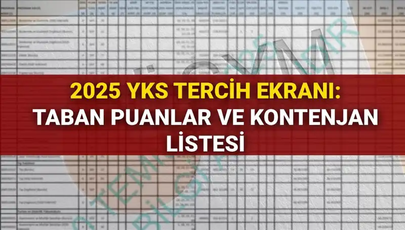 YKS Tercih Süreci Başladı: 2025 Üniversite Tercihleri ve Taban Puanları